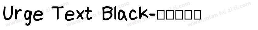 Urge Text Black字体转换